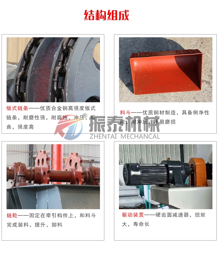 礦粉斗式提升機結構組成